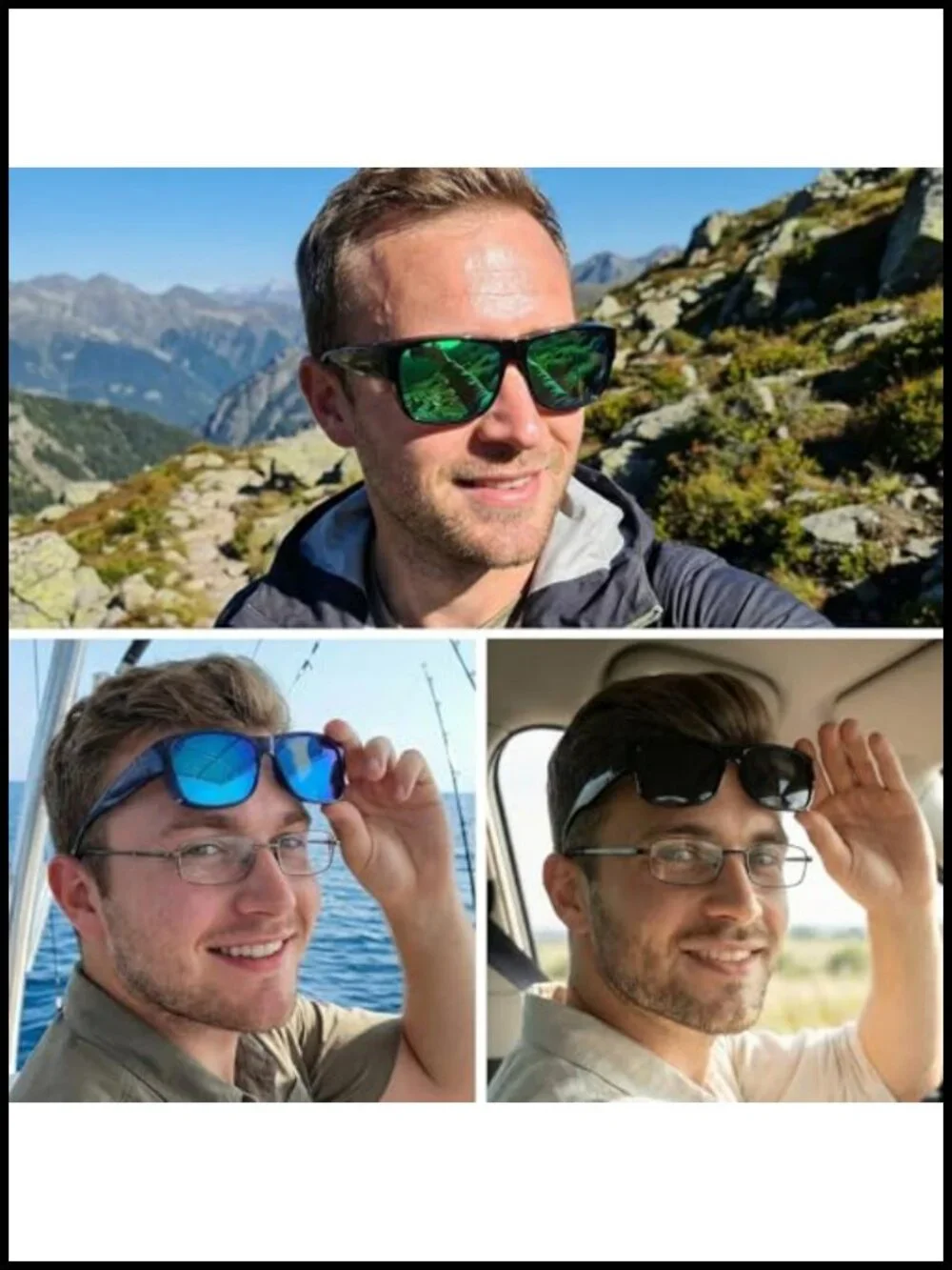 Polarized Fit Over Glasses Sunglasses TR90 UV400 Protection Driving Fishing